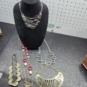 3 Marked And 3 Unmarked Necklaces.